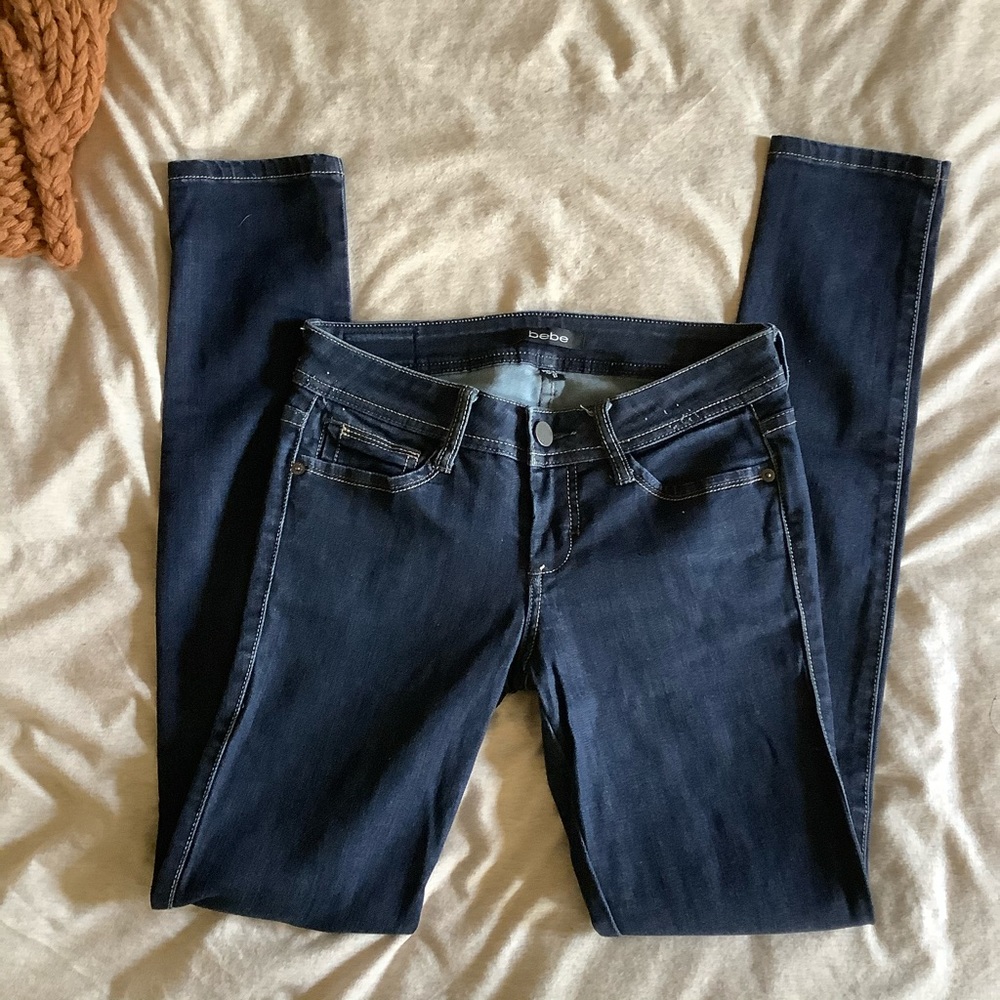 Bebe Skinny Jeans Resin Rinse